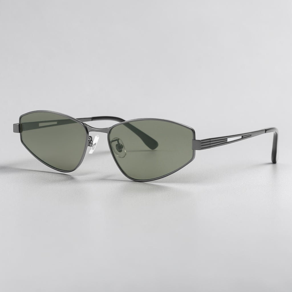 Y2K Futuristic Slim Sunglasses – Street Style Metal Frame