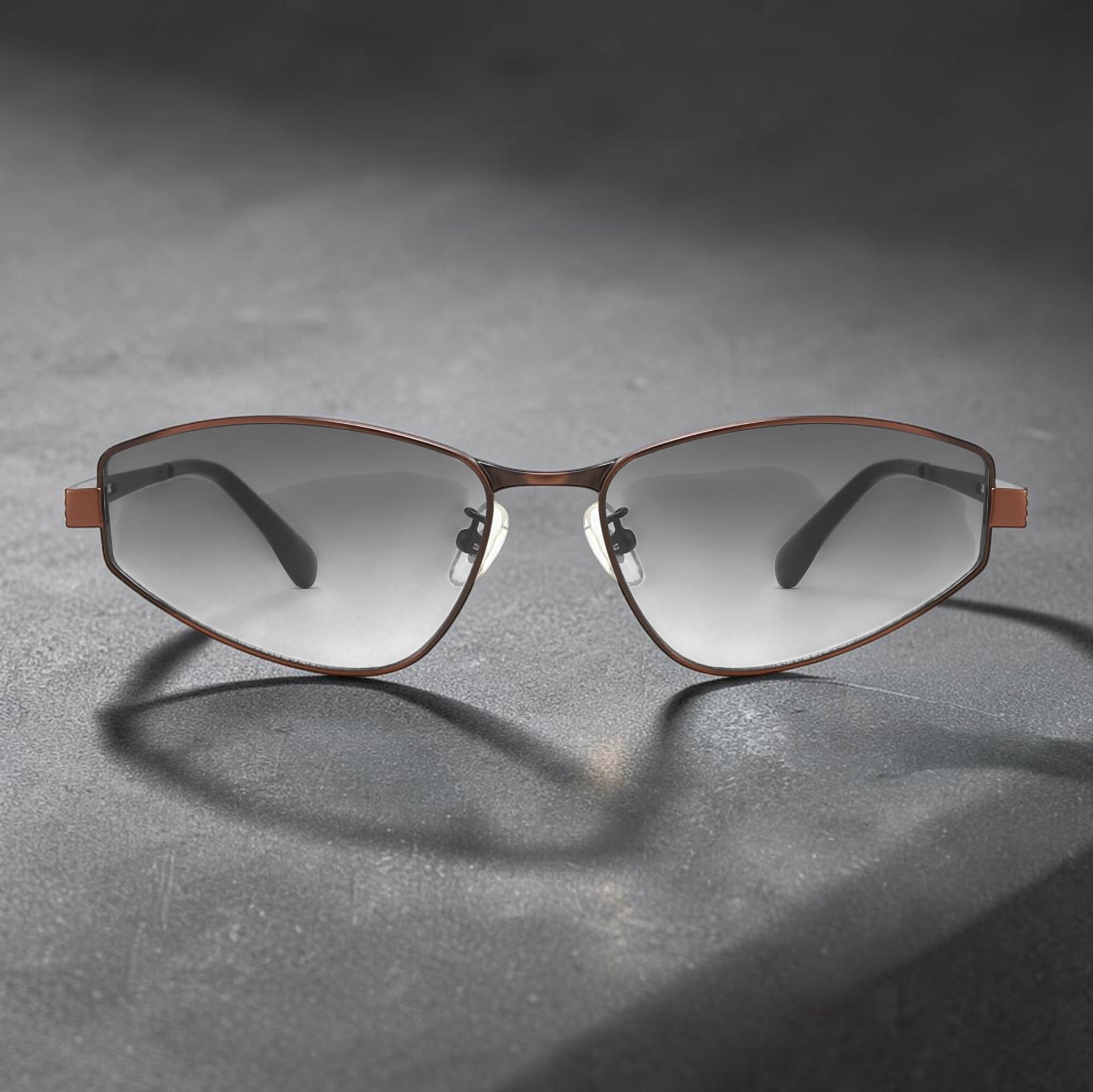 Y2K Futuristic Slim Sunglasses – Street Style Metal Frame