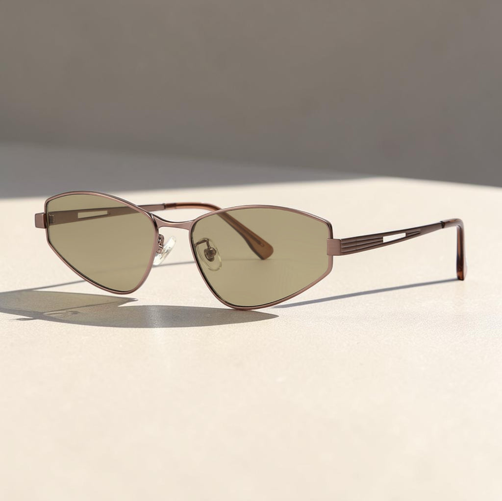 Y2K Futuristic Slim Sunglasses – Street Style Metal Frame