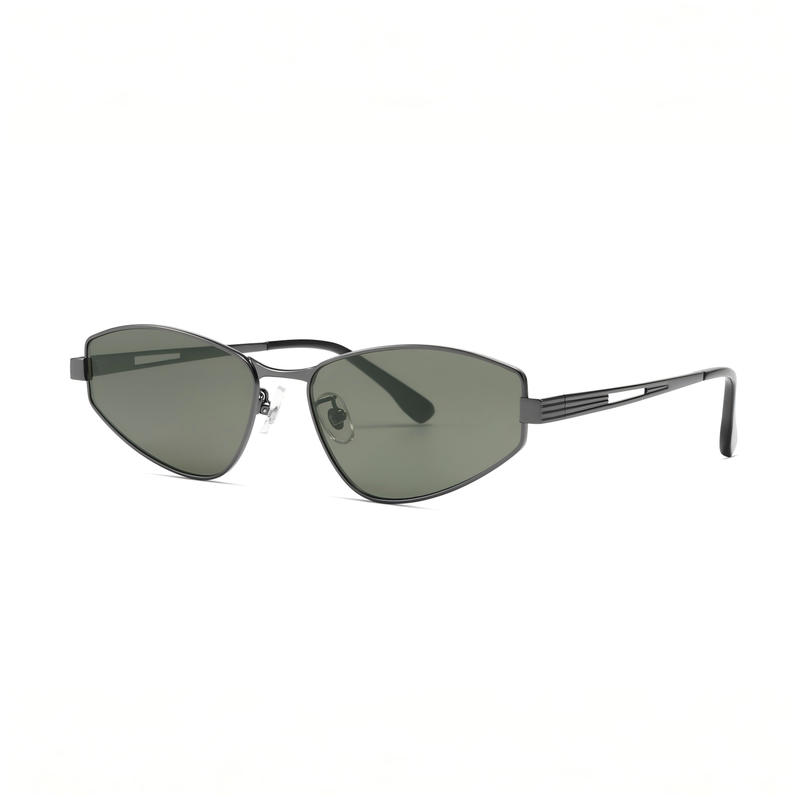 Y2K Futuristic Slim Sunglasses – Street Style Metal Frame