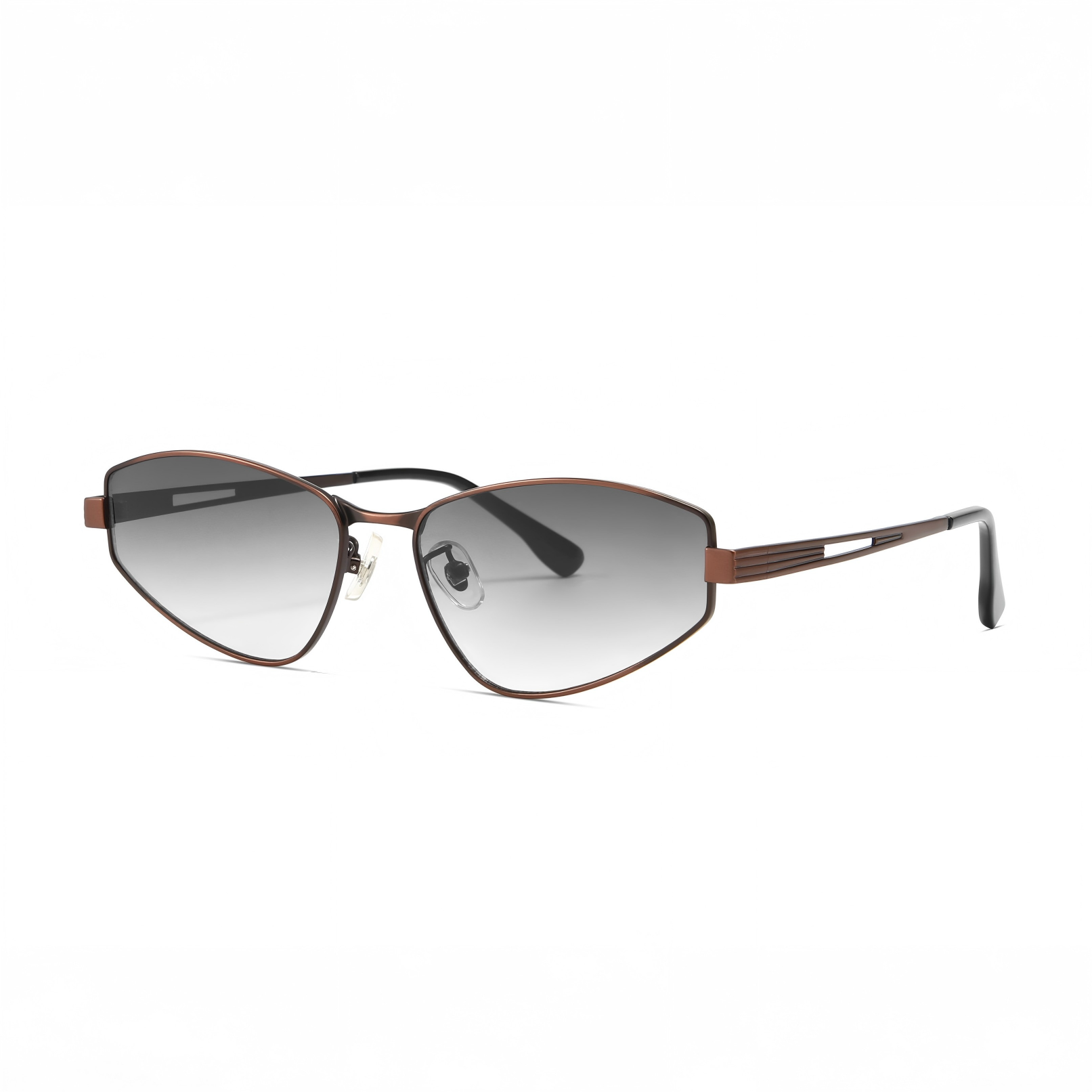 Y2K Futuristic Slim Sunglasses – Street Style Metal Frame