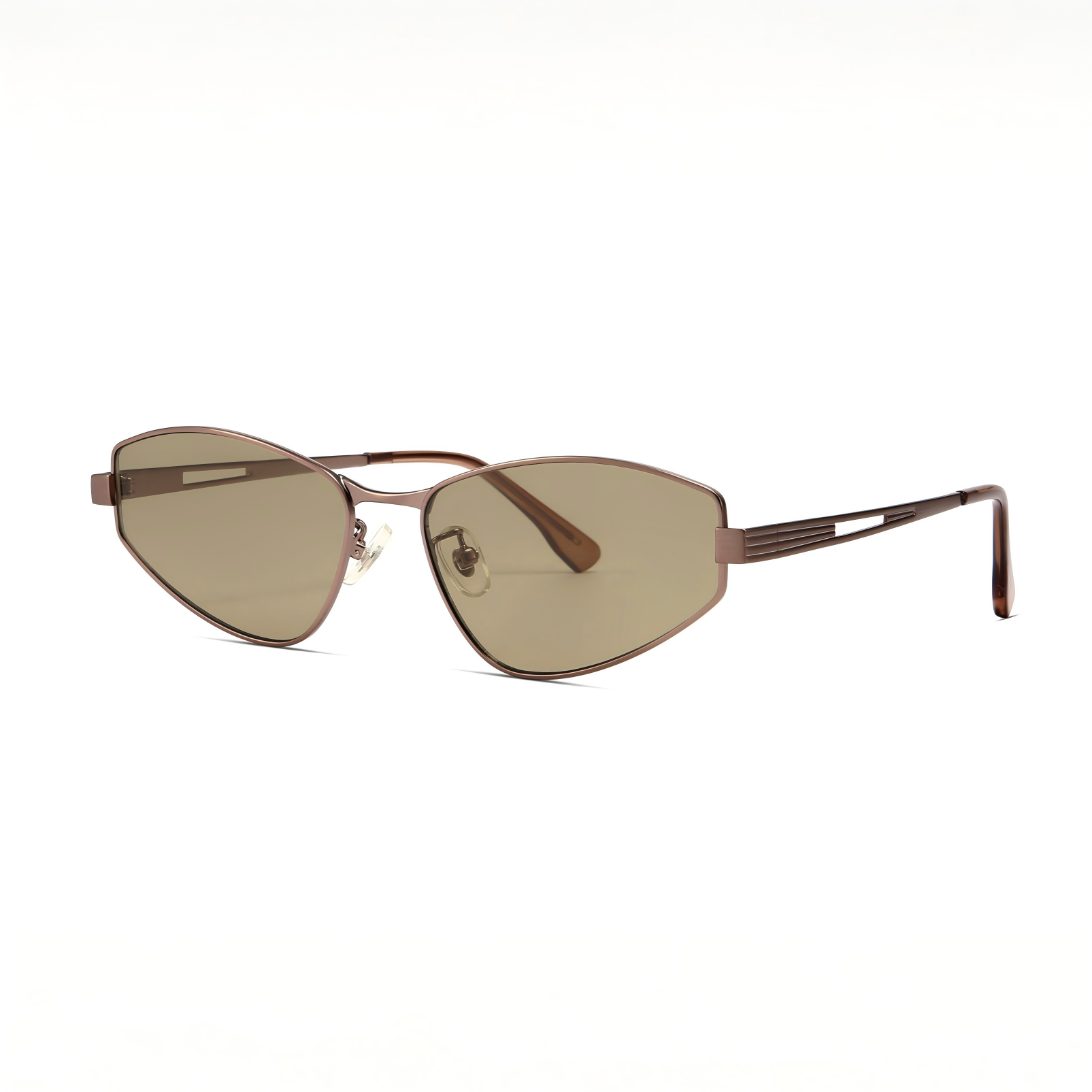 Y2K Futuristic Slim Sunglasses – Street Style Metal Frame