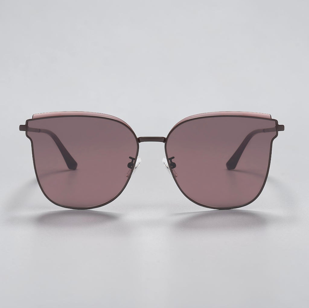Luxury Oversized Cat-Eye Sunglasses for Women – Minimal Metal Frame UV400 Eyewear