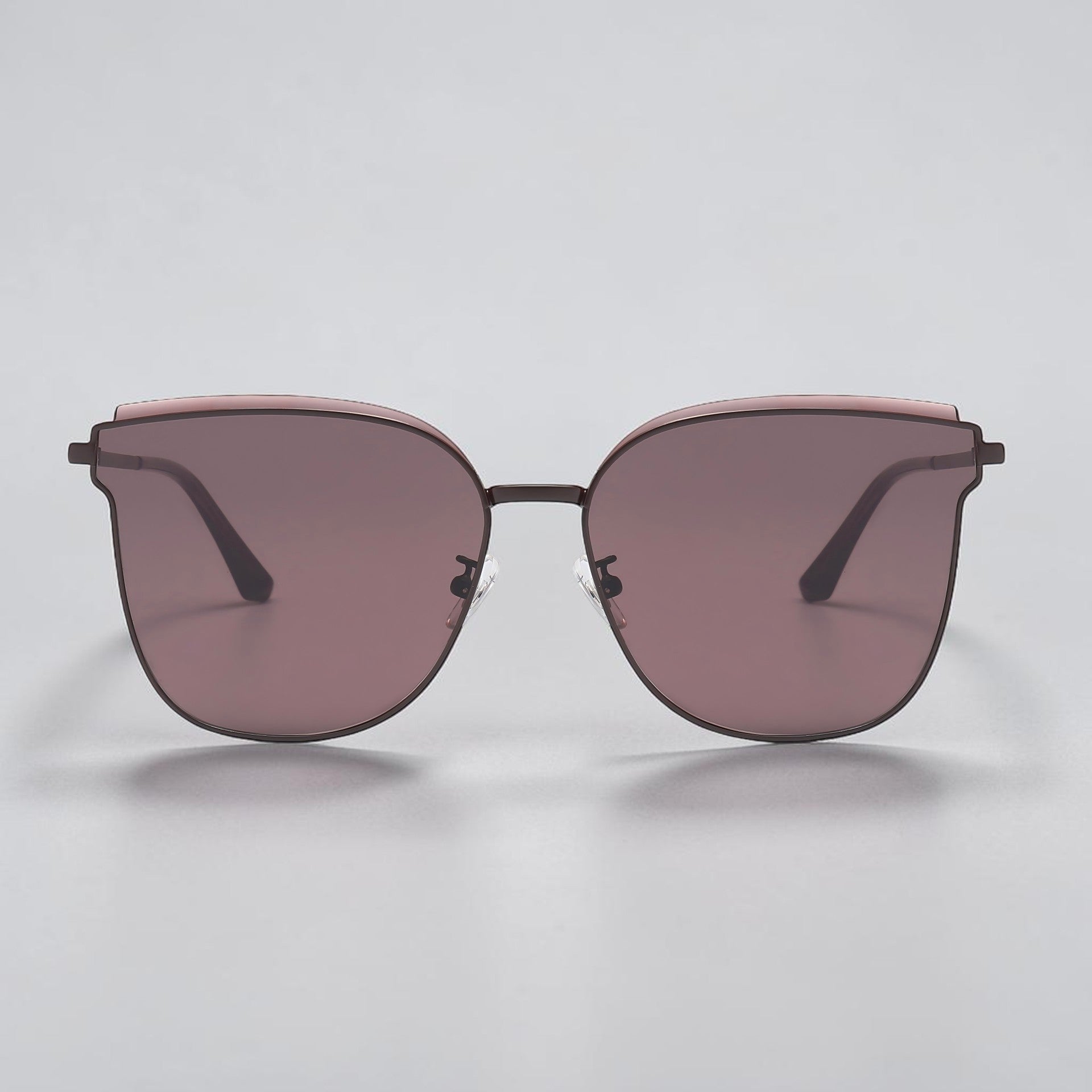 Luxury Oversized Cat-Eye Sunglasses for Women – Minimal Metal Frame UV400 Eyewear